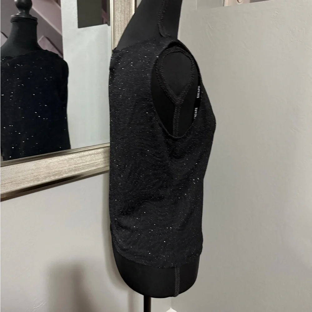 VTG Xscape by Joanna Chen Black Sparkly Tank Size Medium.